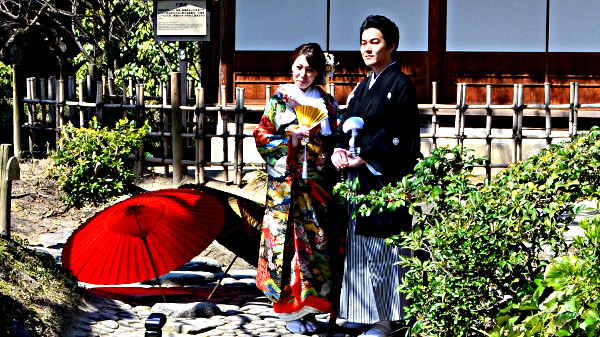 Hochzeitsfotos im Shukkeien Garten