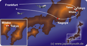 Karte des City Trips Tokyo & Nagoya folgt bald!