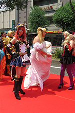 Cosplayer auf der Parade